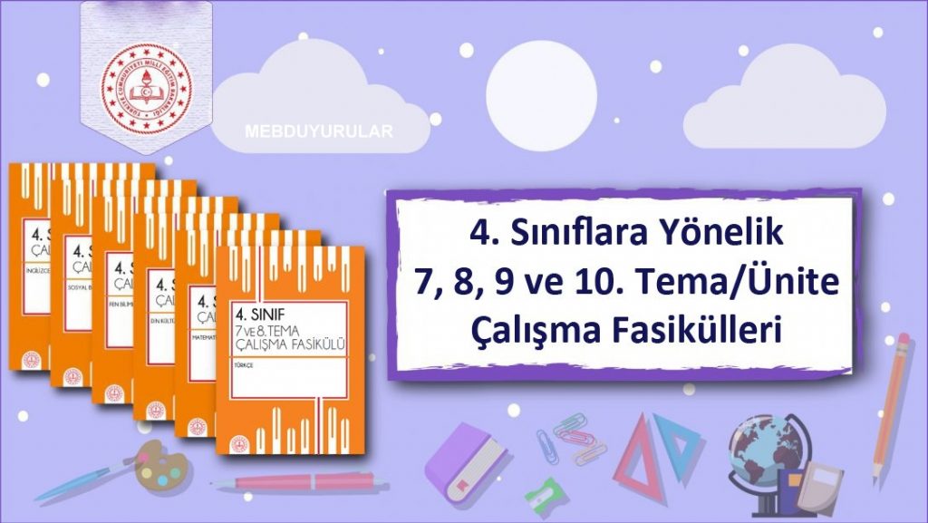 MEB, 4.Sınıf Öğrencileri için Çalışma Fasikülleri Yayımladı.