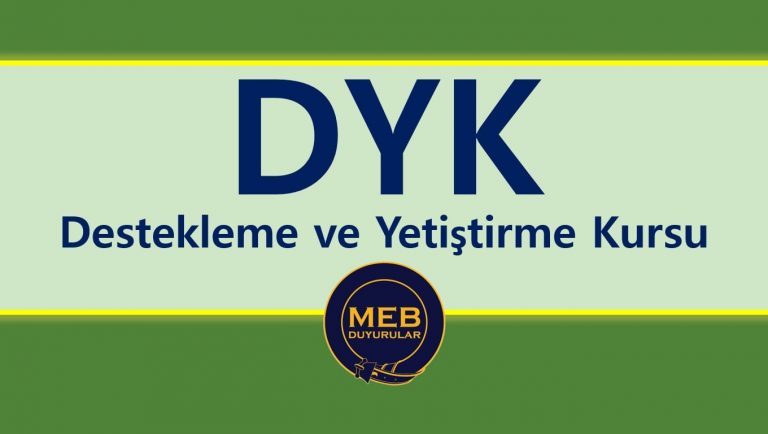 DYK (Destekleme ve Yetiştirme Kursları) Kapsamı Değişiyor