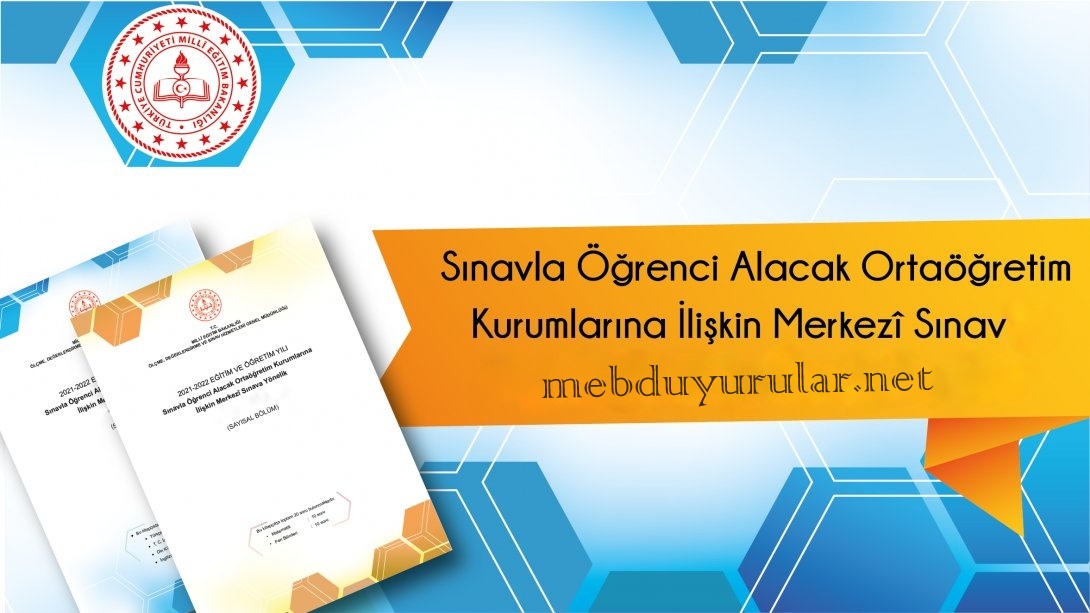 Sınavla Öğrenci Alacak Ortaöğretim Kurumlarına İlişkin Merkezî Sınav’a Yönelik Nisan Ayı Örnek Soruları ve Çözüm Videoları Yayımlandı