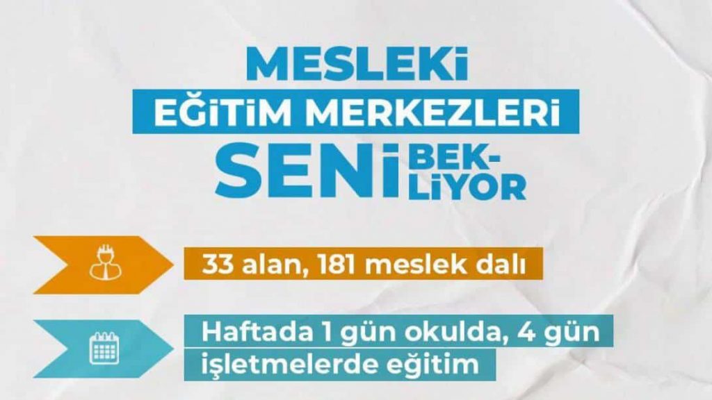 Mesleki Eğitim Merkezleri SENİ Bekliyor! Nasıl Başvurabilirim? Başvuru Koşulları Neler? Sağladığı Avantajlar Nelerdir?